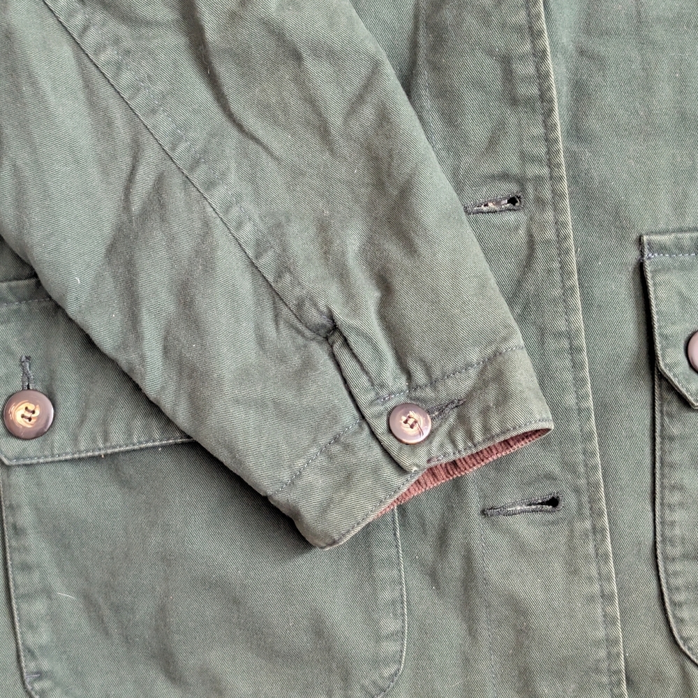 VTG St Johns Bay Jacket Men Small Corduroy Collar Plaid Flannel Lined Chore - Picture 7 of 8